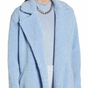 Ladies Coat - Something Navy Teddy Coat - Size M